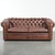 Vintage English Chesterfield 2.5-seater Sofa in Brown Cowhide For Sale - Image 17 of 17