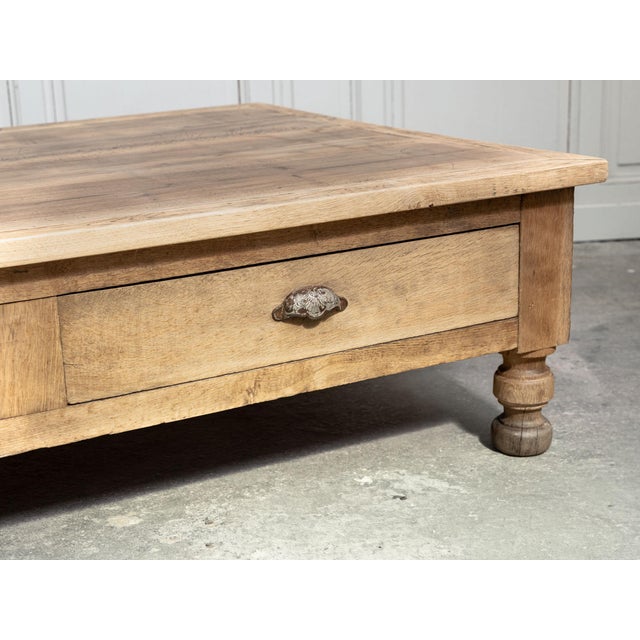 19th-Century Drapers Oak Coffee Table For Sale - Image 11 of 15