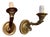 Italian Louis XVI Gilt Bronze Single-Arm Wall Light Sconces, Set of 2 For Sale