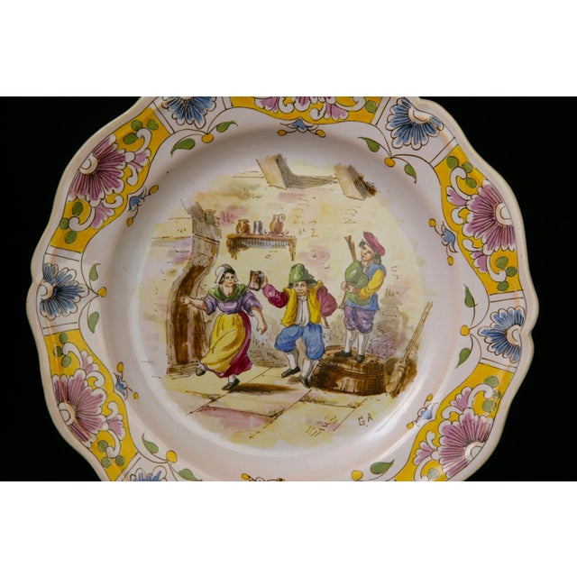 19thC. French Faience Plate, Lille France For Sale - Image 4 of 7
