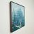 1970s Vintage Signed E. Dutcher Birch Landscape Painting in Blue-Green Tones For Sale - Image 5 of 8