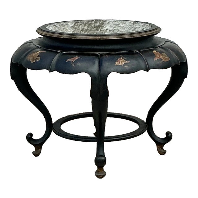 Vintage Asian Chinoiserie Bat Wing Coffee Table For Sale