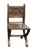 Chairs and Armchairs in Oak and Leather with Gothic Decoration, 1930s, Set of 8 For Sale