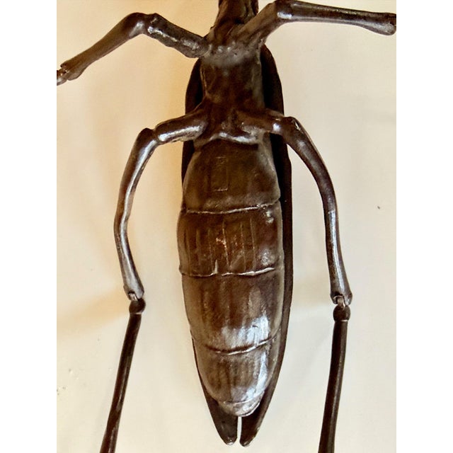 Art Deco Large Japanese Articulate Bronze Praying Mantis Jizai Yasunosuke Ryubundo VI For Sale - Image 3 of 14