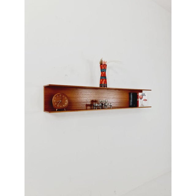 Long German Hanging Shelf by Wilheilm Renz for Walter Renz, 1960s For Sale - Image 3 of 11
