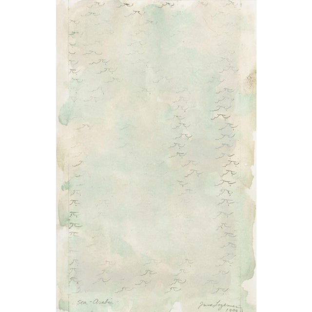 Jane Logemann (American, b. 1942), "Sea Arabic", &nbsp;Watercolor and Pencil on Paper, 1999, signed in pencil and dated,...