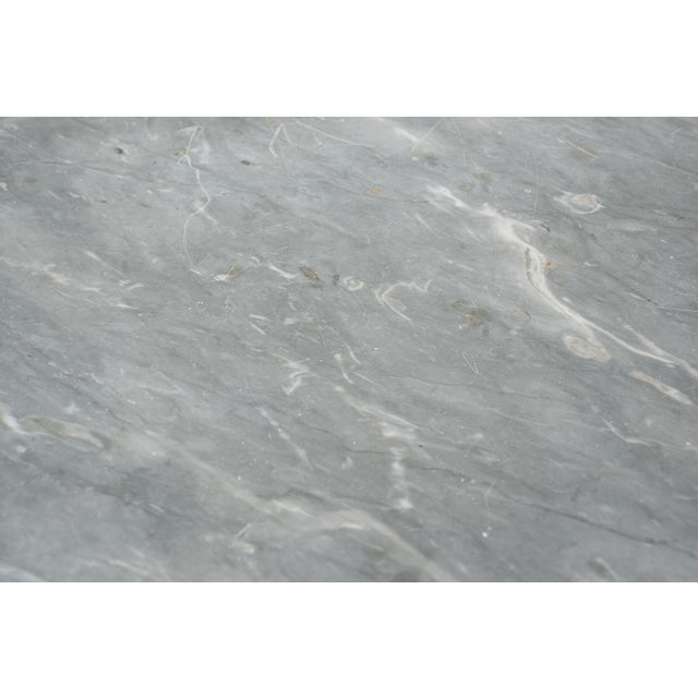 Coffee Table in Mahogany and Marble For Sale - Image 4 of 5