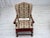 Wood Danish Wingback Armchair in Wool, Velour and Ash Wood, 1950s For Sale - Image 7 of 18