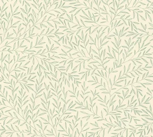 Lily Leaf Wallpaper - Eggshell - Sample