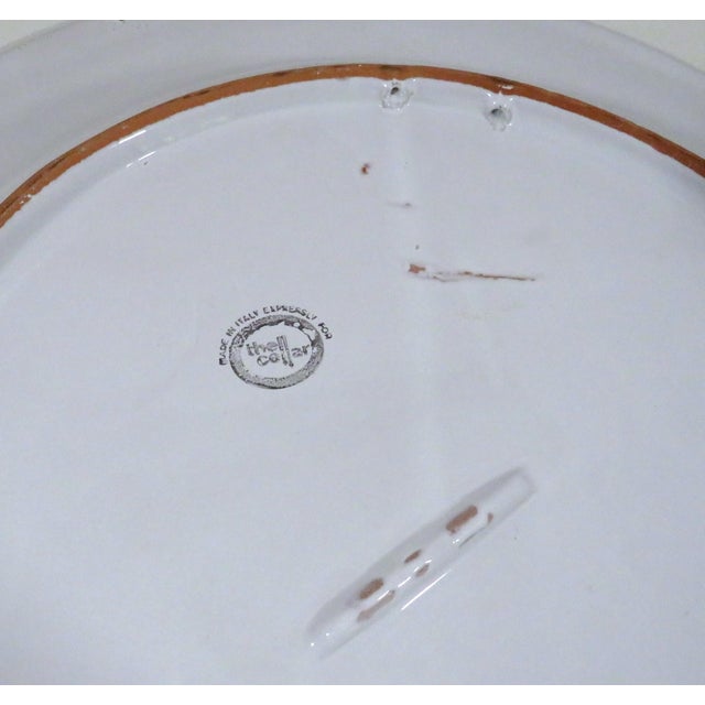 Blue Oversize Hand-Painted Italian Platter For Sale - Image 8 of 8