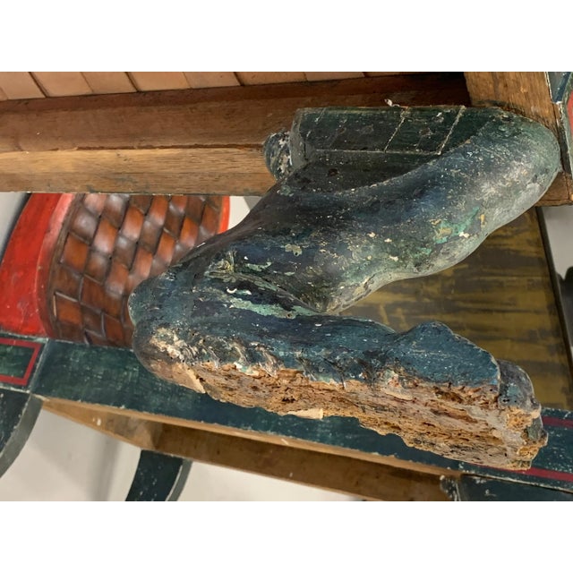 Wood Egyptian Revival Chaises - A Pair For Sale - Image 7 of 13