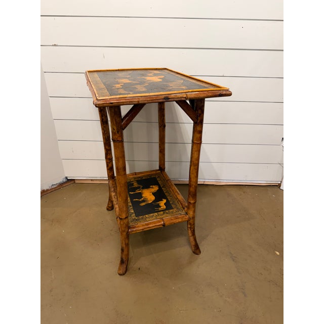 19th Century English Decoupage Side Table For Sale In Nashville - Image 6 of 9