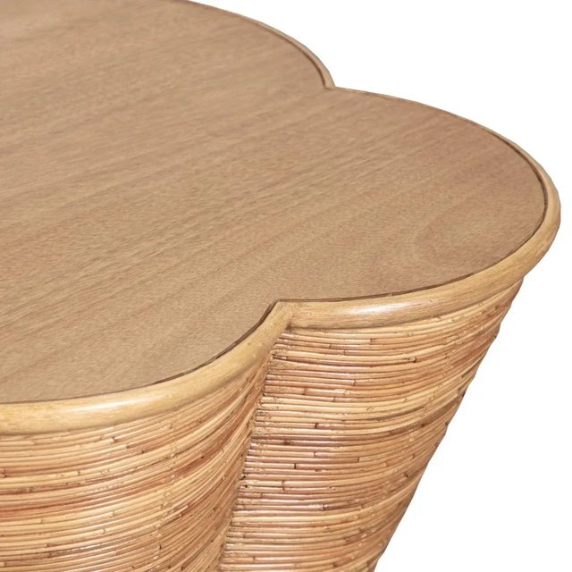 Contemporary Italia End Table - Camel For Sale - Image 3 of 3