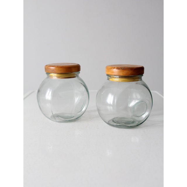Vintage Glass Candy Jars Pairs For Sale - Image 9 of 10