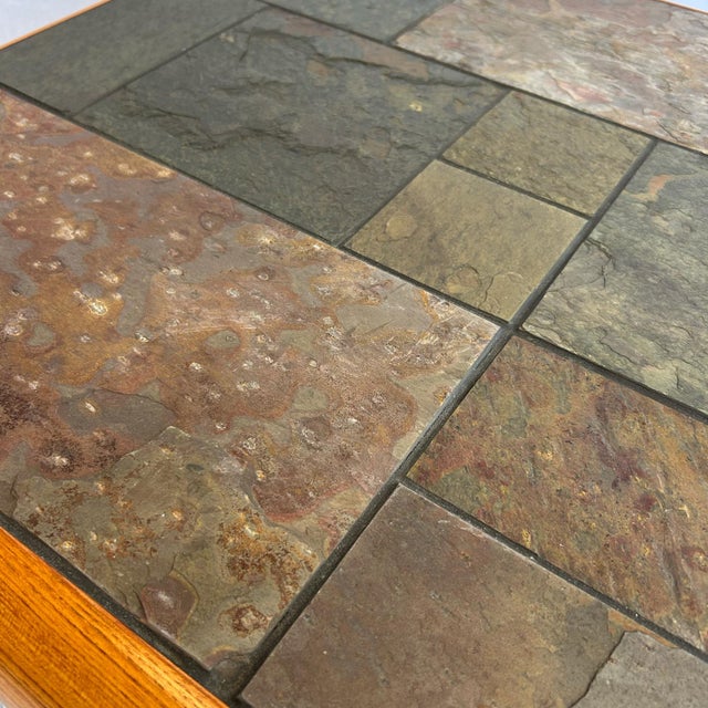 Danish Modern Coffee Tables in Slate and Teak by Poul H Poulsen for Gangso Mobler, 1970s, Set of 2 For Sale - Image 9 of 13