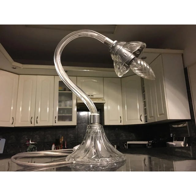 Crystal Glass Table Lamp, 1970s For Sale - Image 18 of 18