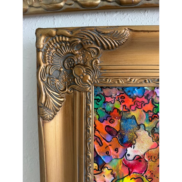 Paint Original Abstract Painting Serg Graff "Happy Doodles" Surreal Fantasy Art, Coa For Sale - Image 7 of 11