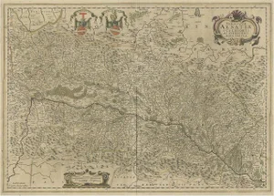 Map of the Alsace, 1650