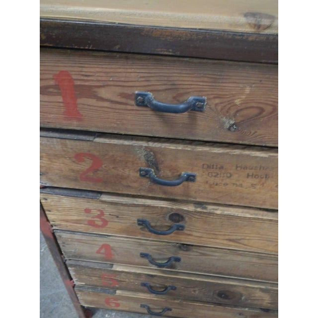 1960s Industrial Chest of Drawers, 1960s For Sale - Image 5 of 12