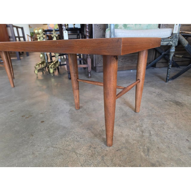 Mid-Century Modern Mid 20th Century Rectangular Coffee Table With Laminate Insets by American of Martinsville For Sale - Image 3 of 14