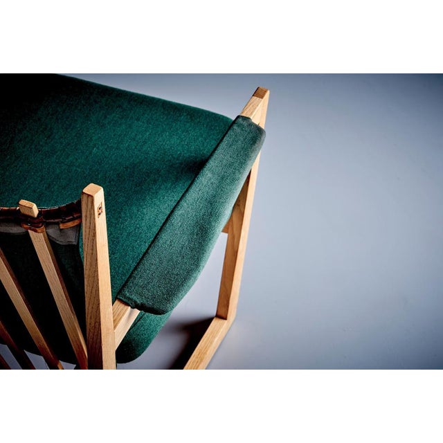 Textile German Prototype Chair attributed to Albert Haberer, 1950s For Sale - Image 7 of 14