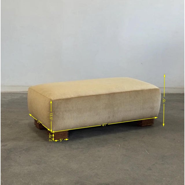 Tan Pancita Ottoman - Made to Order For Sale - Image 8 of 8