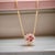 1990s Natural Tourmaline Diamond Pendant Necklace 18" 14k YG 1.52 TCW Certified For Sale - Image 4 of 13