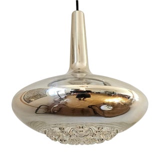 Mid-Century Glass Pendant Light from Peill & Putzler, Germany, 1970s For Sale