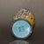 Yellow Vintage Chinese Gilt Copper Enamel "Bird & Flower" Vase, Qianlong Mark - 663g For Sale - Image 8 of 9