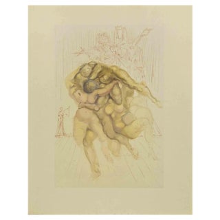 Salvador Dalí, The Angry Ones, Woodcut, 1963 For Sale