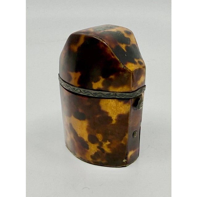 Black 19th Century Pair of Victorian Horn Travel Perfume Boxes For Sale - Image 8 of 15