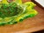 Vintage Murano Style Lime Green Art Glass Bowl ~ Serving Tray For Sale - Image 13 of 14