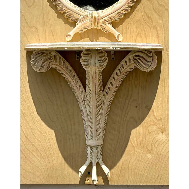 Vintage Console Wall Table With Mirror For Sale - Image 11 of 12