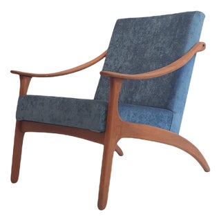 Lounge Chair by Arne Hovmand Olsen for P. Mikkelsen For Sale