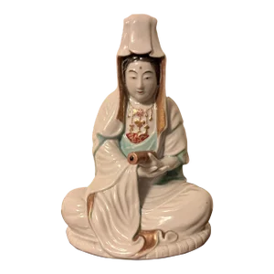 19th Century Japanese Meiji Porcelain Figure of a Goddess or Guanyin