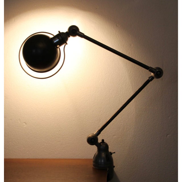Mid-Century Modern Vintage Industrial French Clamp Scale Lamp by Jean-Louis Domecq for Jieldé, 1950s For Sale - Image 3 of 13