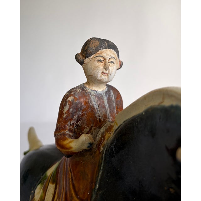 Chinese Tang-Style Sancai Glazed Horse and Rider Figurines - Pair For Sale In Dallas - Image 6 of 10