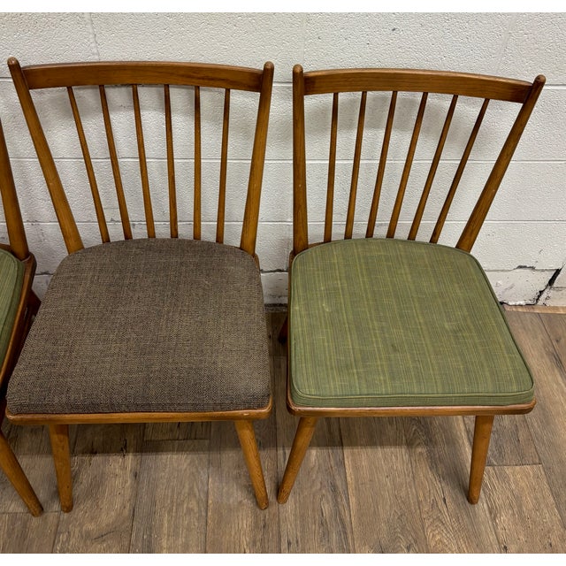 Vintage Mid Century Modern MCM Conant Ball Style Dining Side Chairs - Set of 5 For Sale In Kansas City - Image 6 of 13