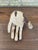 Antique Carved Wooden Articulated Hand Fragment With Original Hook, Likely Religious or Folk Art, 19th Century. For Sale In Seattle - Image 6 of 10