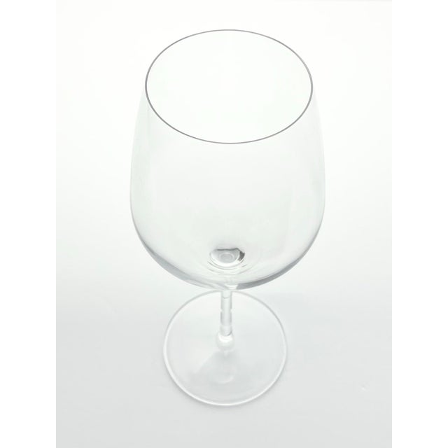 2010s Luigi Bormioli Set of 5 Contemporary Clear Wine Glasses For Sale - Image 5 of 6