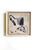 Two original paintings by Jessalin Beutler in a set with unfinished maple floater frames. Artwork is mixed media on...
