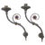 19th Century Gothic Brass Candelabras from Hardman, Set of 2 For Sale