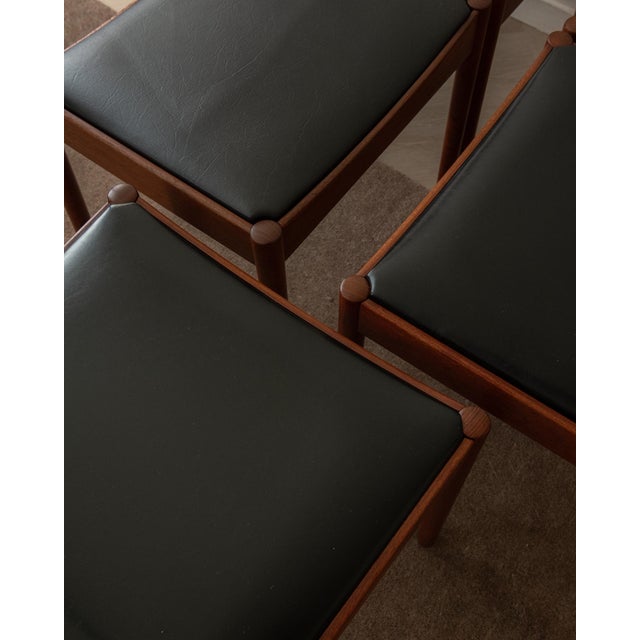 Danish Modern Teak Dining Chairs by Johannes Nørgaard, 1960s, Set of 5 For Sale - Image 18 of 18