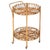 French Riviera Round Serving Bar Cart in Rattan and Wicker, Italy, 1960s For Sale - Image 11 of 11