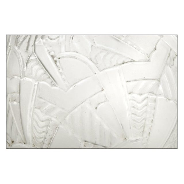 Molded Glass Ball on Tailor-Made Luminous Column from Sabino For Sale - Image 10 of 12