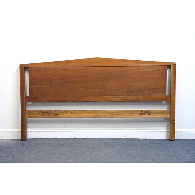 Davis Cabinet Co. Italian Neoclassical Style King Size Adriano Cherry Headboard in 513 Finish For Sale In Kansas City - Image 6 of 8