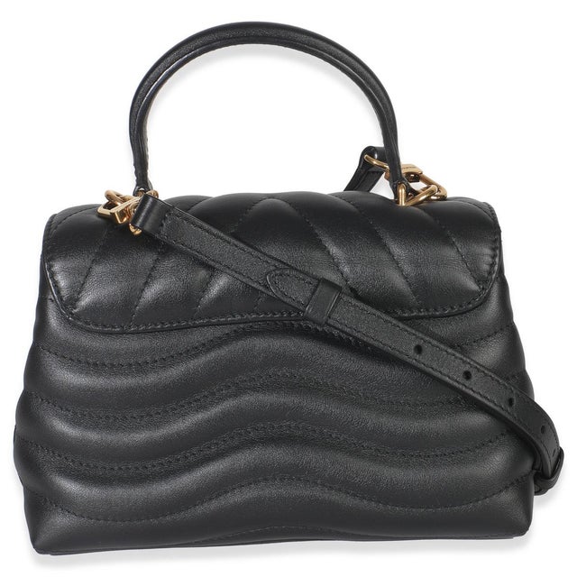 Louis Vuitton Black Calfskin New Wave Hold Me Top Handle Bag For Sale - Image 4 of 9