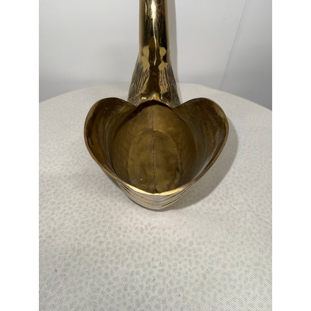 1980s Brass Swan Planter For Sale In Houston - Image 6 of 9
