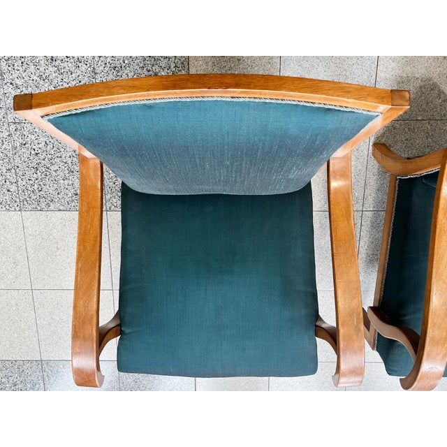 1950s Danish Modern Mahogany Lounge Chairs by Erik Wørts - A Pair For Sale - Image 9 of 18