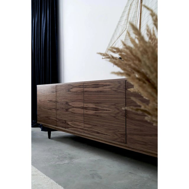 Walnut Sideboard, Scandinavia For Sale - Image 4 of 10